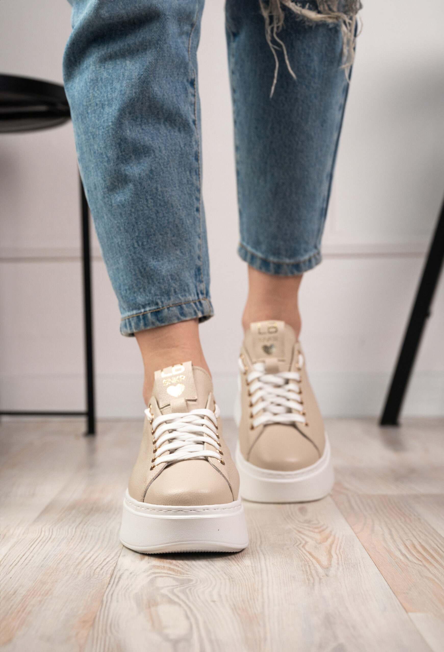 Sneakersy Lucia Bosetti Laila beżowe - obrazek 3