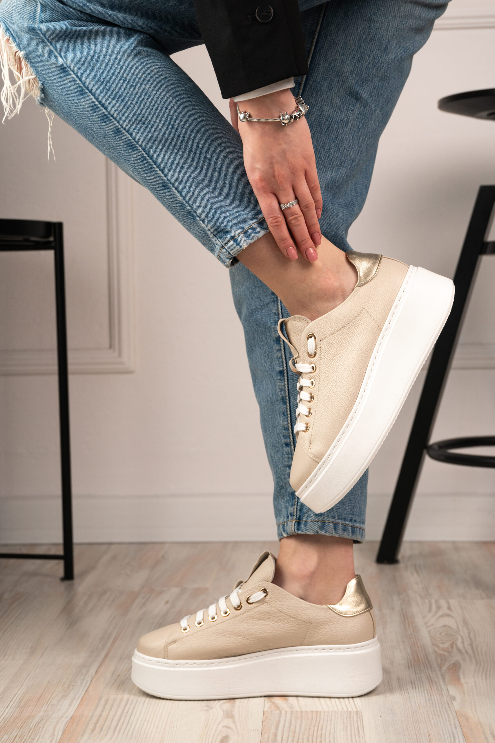 Sneakersy Lucia Bosetti Laila beżowe - obrazek 2