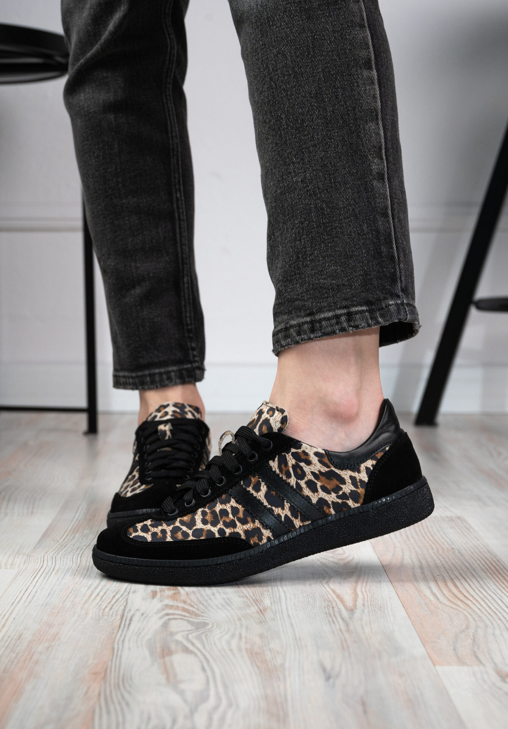 Sneakersy Lucia Bosetti Millie czarne z panterką