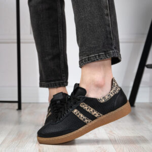 Sneakersy Lucia Bosetti Hailey czarne z panterką