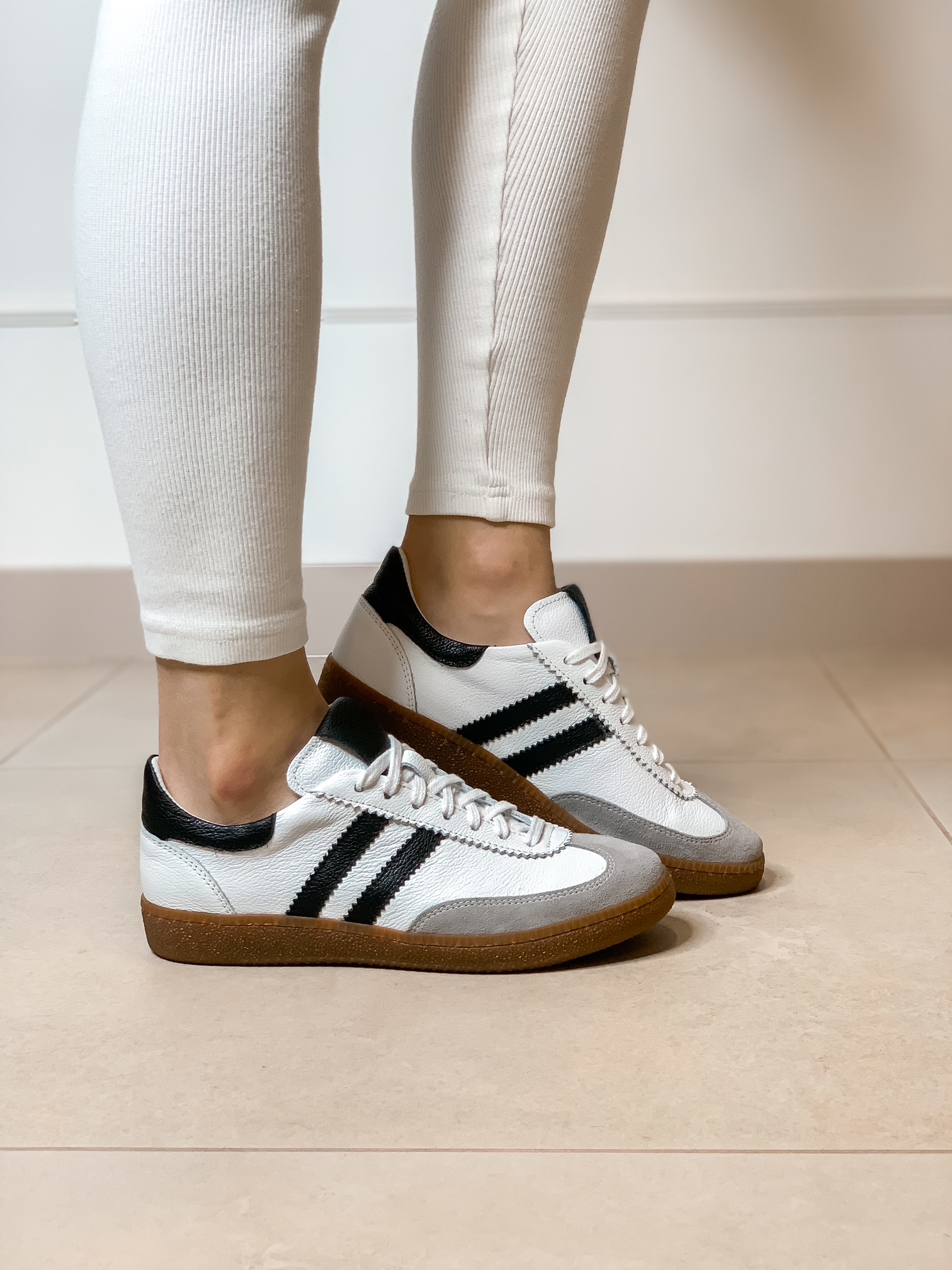 Sneakersy Lucia Bosetti Millie biało - czarno - szare - obrazek 4