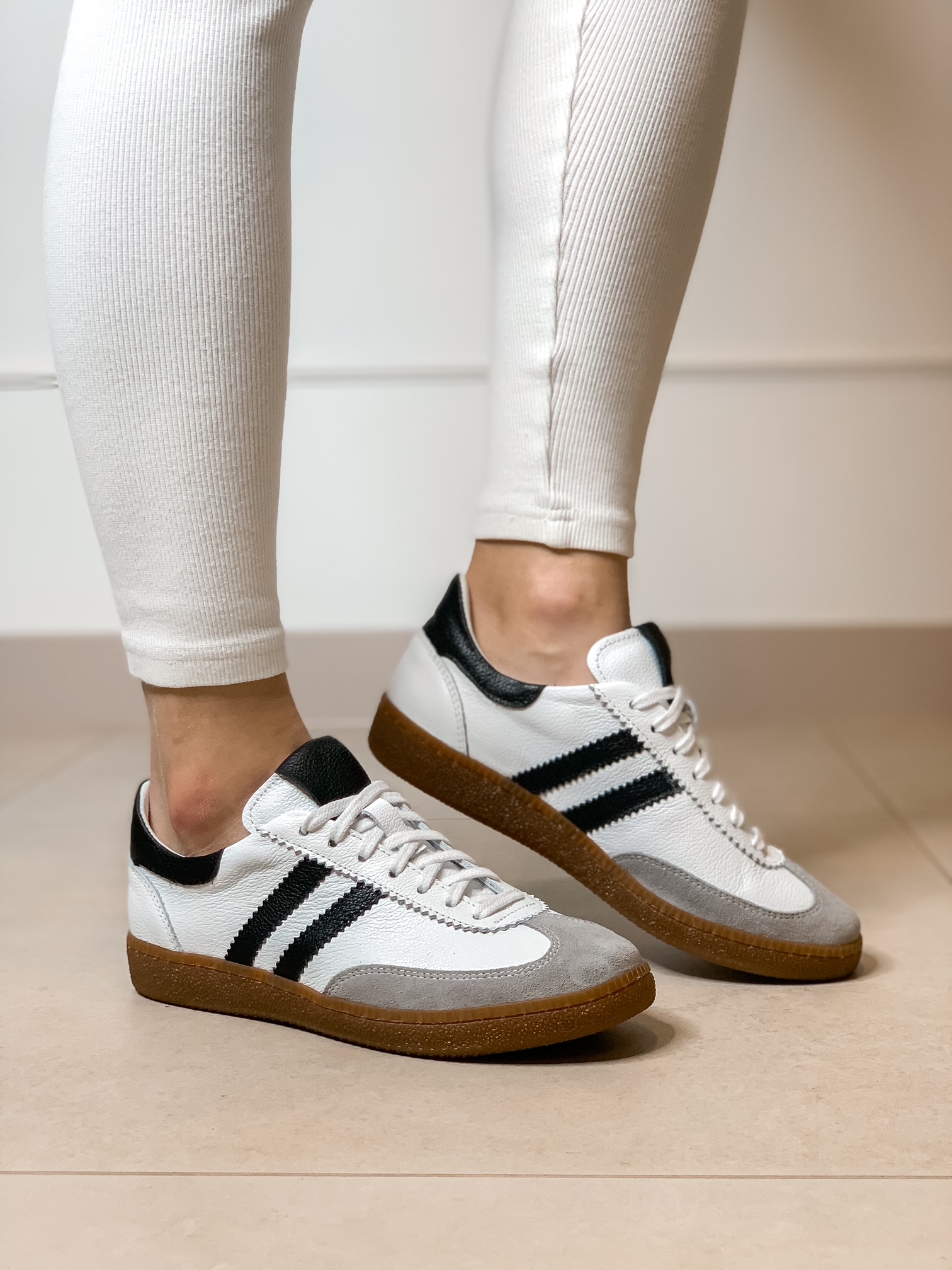 Sneakersy Lucia Bosetti Millie biało - czarno - szare - obrazek 2