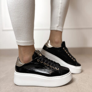 Sneakersy Lucia Bosetti Laila czarne lakierowane