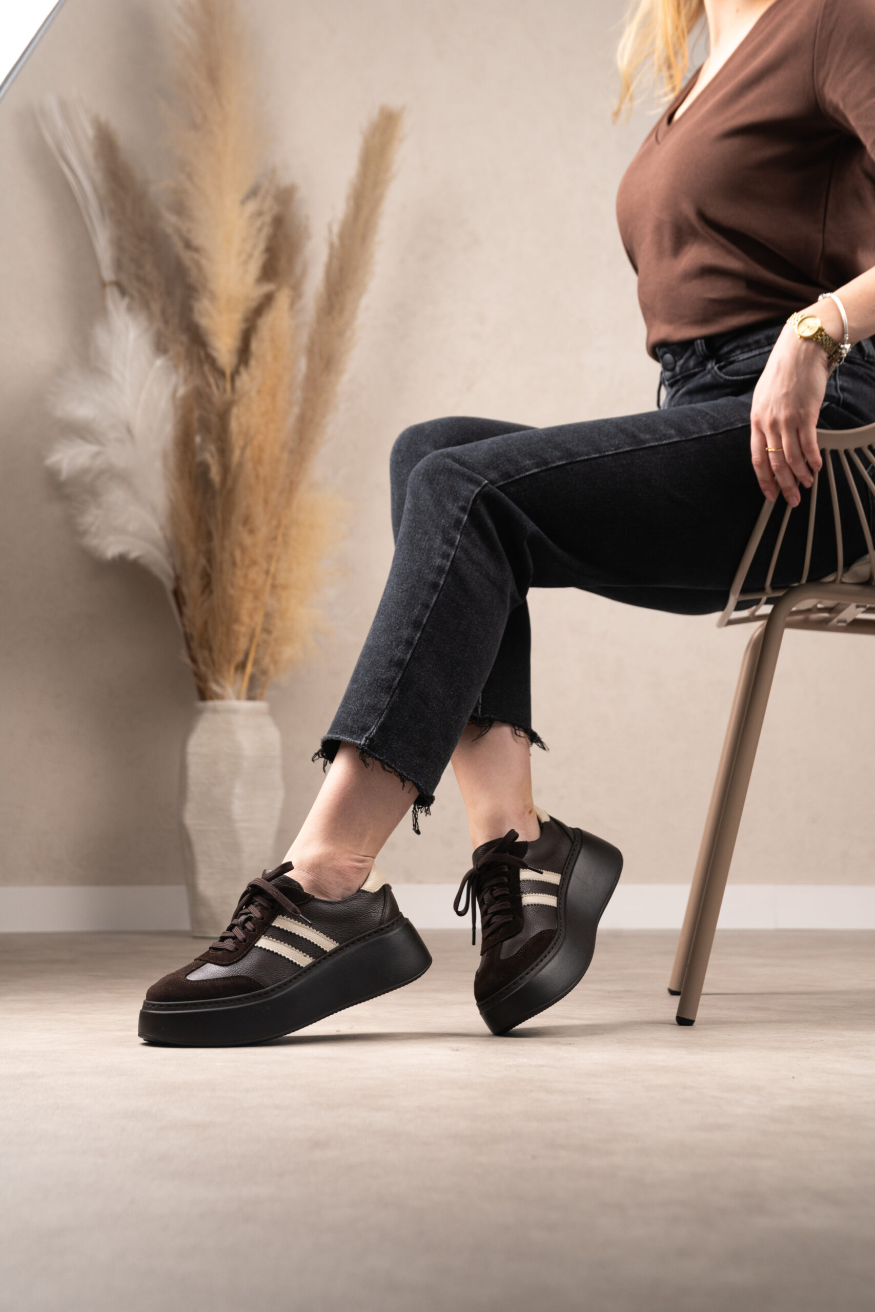 Sneakersy Lucia Bosetti Essa brązowo - beżowe - obrazek 5