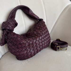 Torebka Azzura skóra naturalna bordowa