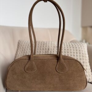 Torebka Elara "bagietka" skóra naturalna taupe