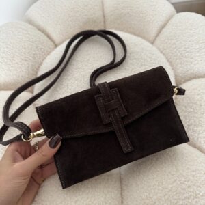 Torebka Daisy skóra naturalna brązowa