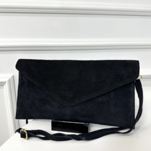 Torebka Emma kopertówka skóra naturalna czarna