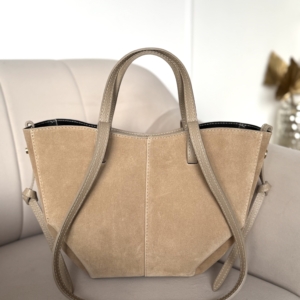 Torebka Noemi MIDI skóra naturalna beżowa