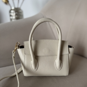 Torebka kuferek Zaira skóra naturalna beżowa